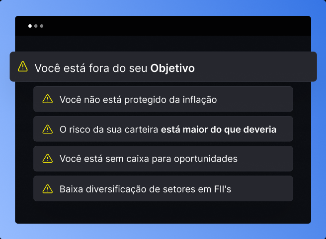 Suas notificações de risco